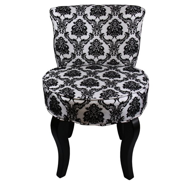 ORE International Modern Black and Grey Polyurethane Accent Chair