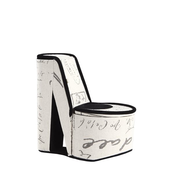 ORE International Polyurethane White High heel Jewelry Box