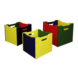 ORE International Multicolour Nesting Square Toy Box
