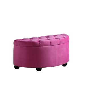 ORE International Modern Pink Storage Bench