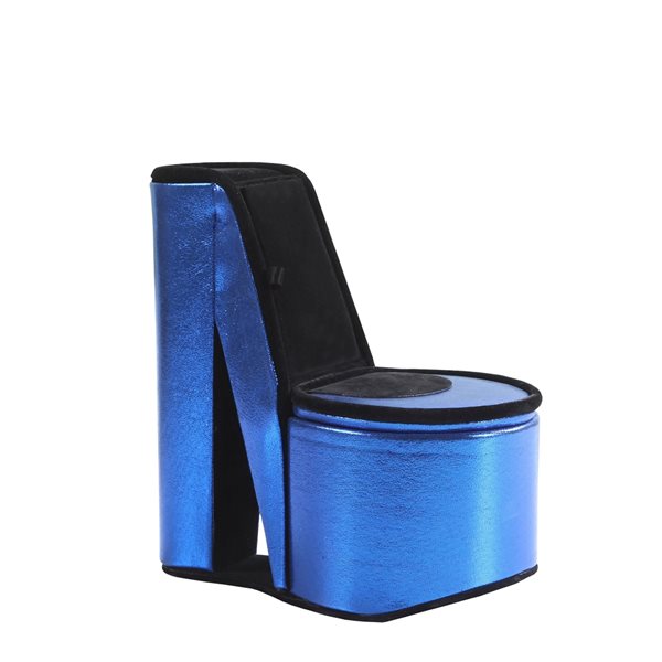 ORE International Polyurethane Blue High heel Jewelry Box