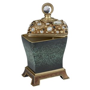 ORE International Green Polyresin Unique Jewelry Box