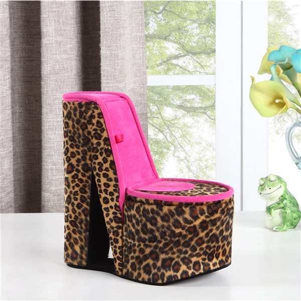 ORE International Polyurethane Pink High heel Jewelry Box