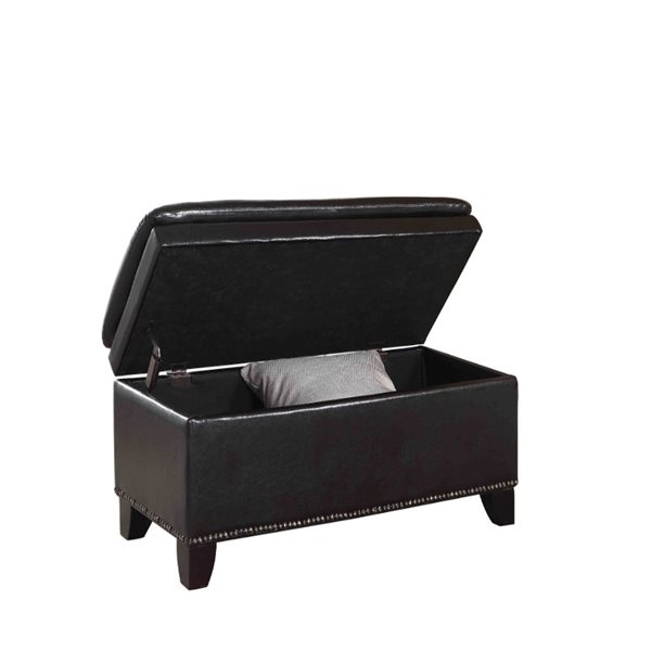 Banc de rangement ORE International espresso moderne