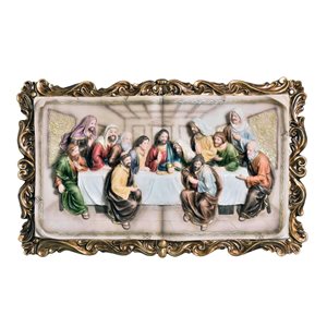 ORE International 18.5-in H x 29-in W Last Supper Resin Wall Accent