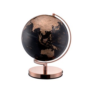 ORE International Bronze and Gold Polyresin Globe Tabletop Decoration