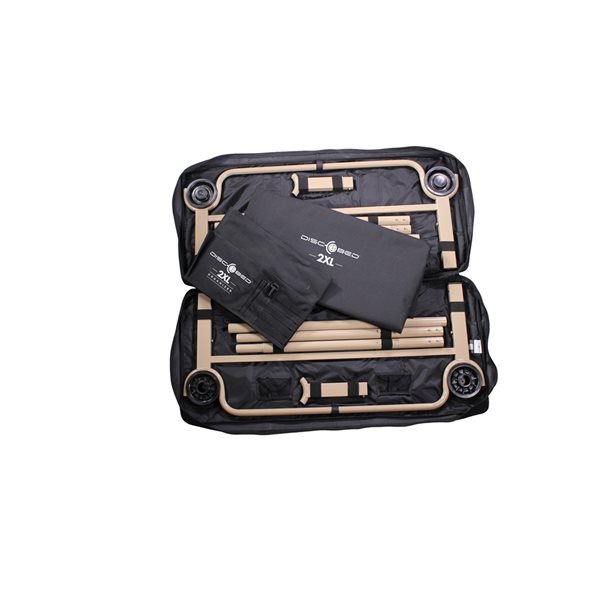 Disc-O-Bed 87.5-in Polyester Double Extra Large Bed with 2 Organizers