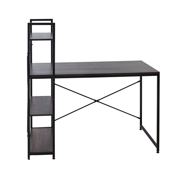 ZipDecor McGarvey 47.24-in Grey Computer Desk