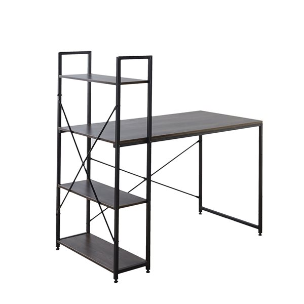 ZipDecor McGarvey 47.24-in Grey Computer Desk