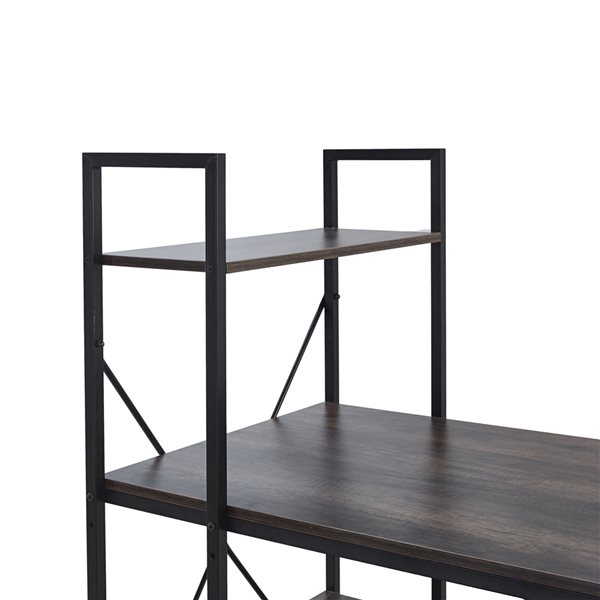 ZipDecor McGarvey 47.24-in Grey Computer Desk