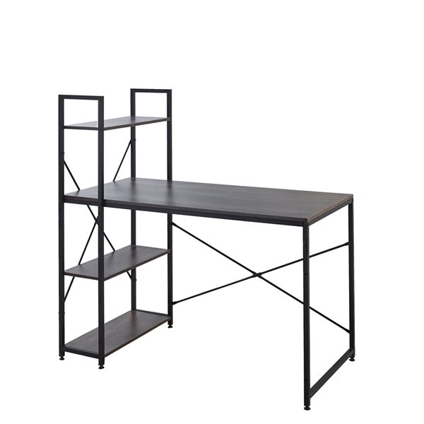 ZipDecor McGarvey 47.24-in Grey Computer Desk