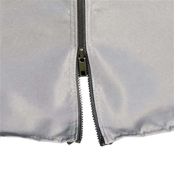 Outsunny 9.8-ft x 9.8-ft Charcoal Grey Gazebo with Curtains