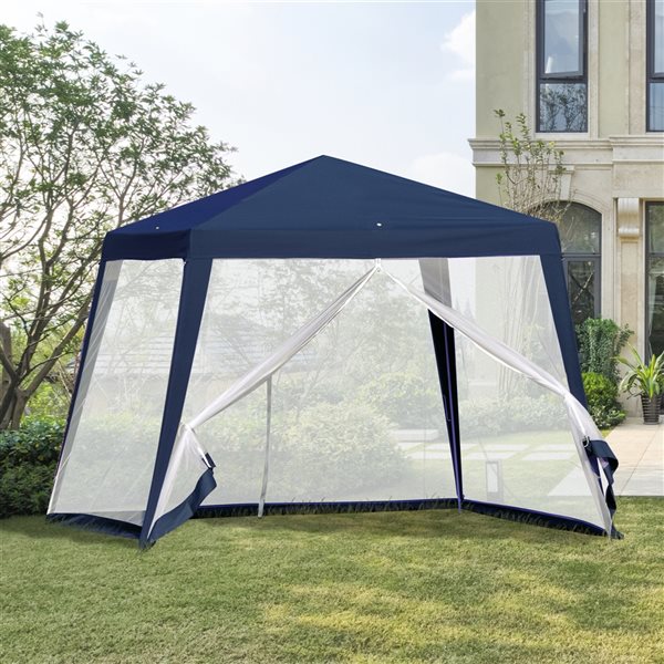 Outsunny 10-ft Square Blue Canopy