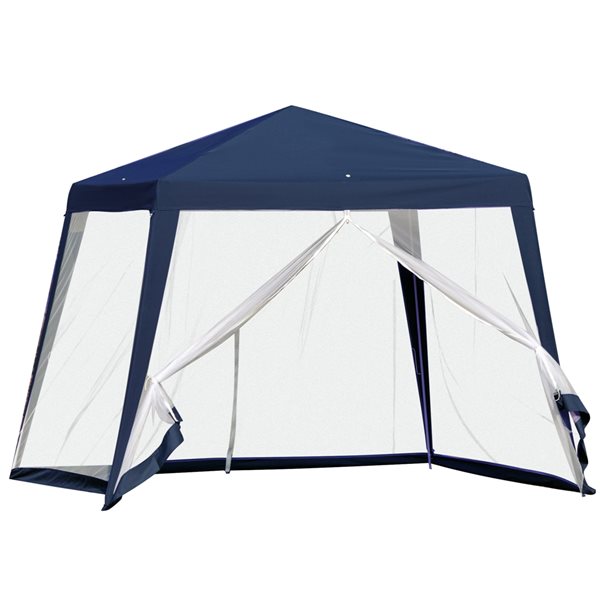 Outsunny 10-ft Square Blue Canopy