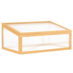 Serre avec cadre en bois de 3 pi L. x 2 pi l. x 1,3 pi h. par Outsunny