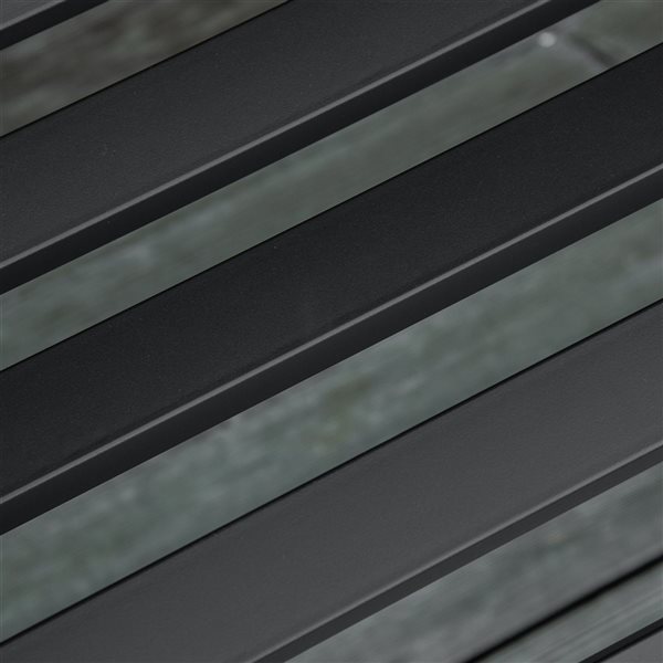 Outsunny 50.5-in x 33.5-in Black Garden Bench