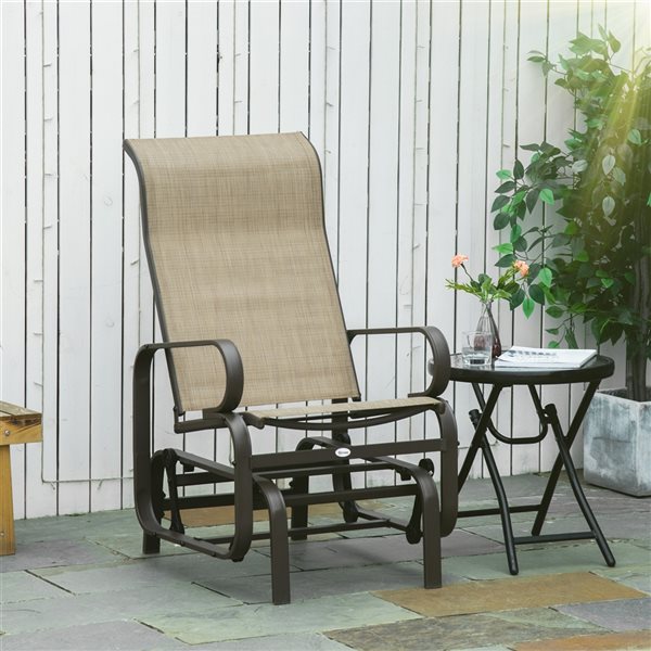 Outdoor metal on sale glider rocker