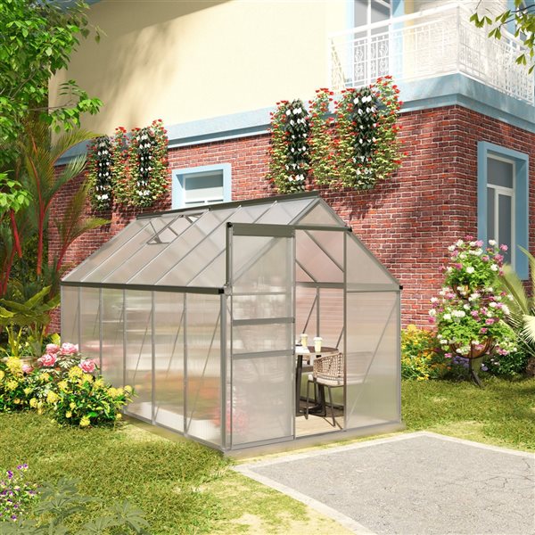 Outsunny 12.3-ft x 6.2-ft x 6.5-ft Outdoor Greenhouse