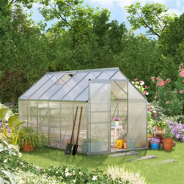 Outsunny 12.3-ft x 6.2-ft x 6.5-ft Outdoor Greenhouse