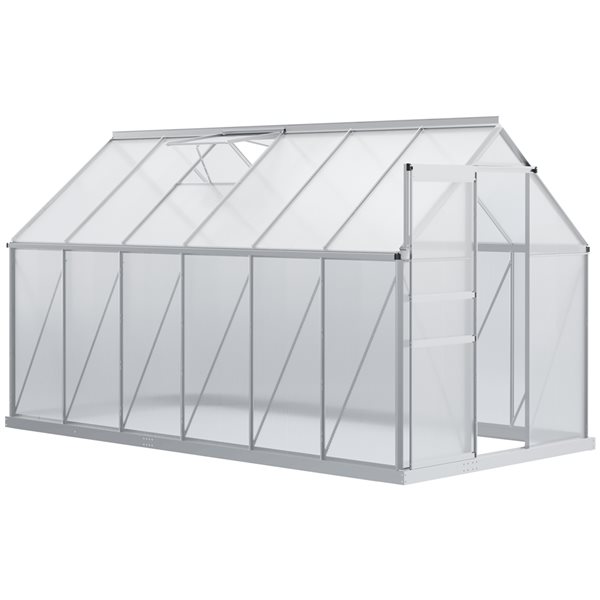 Outsunny 12.3-ft x 6.2-ft x 6.5-ft Outdoor Greenhouse