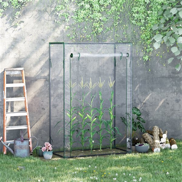 Outsunny 3.3-ft L x 1.6-ft W x 4.9-ft H Greenhouse