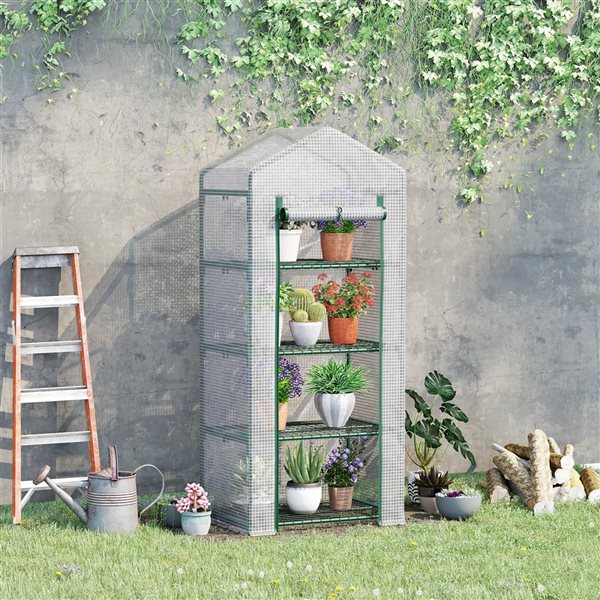 Outsunny 2.3-ft L x 1.6-ft W x 5.3-ft H Greenhouse