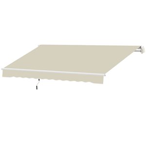 Outsunny 10-ft x 8-ft Retractable Off-White Awning Fabric Replacement