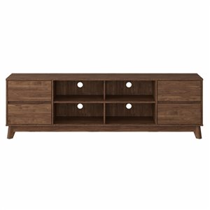 CorLiving Hollywood Brown Wood Grain TV Stand with Drawers for TVs up to 85-in