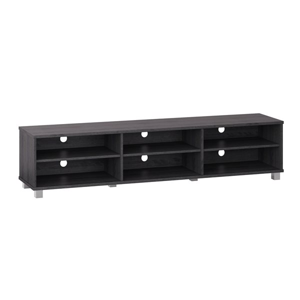 CorLiving Hollywood Grey Wood Grain TV Stand for TVs up to 85-in