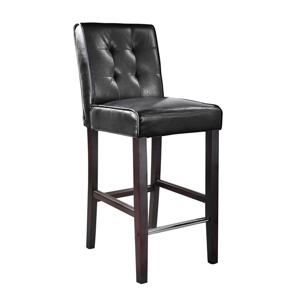 Black tufted on sale bar stools