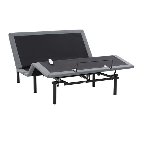 CorLiving Dark Grey Queen Frame Bed