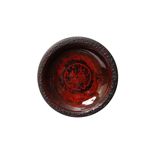 Algreen Acerra 25-in H Red Resin Complete Birdbath