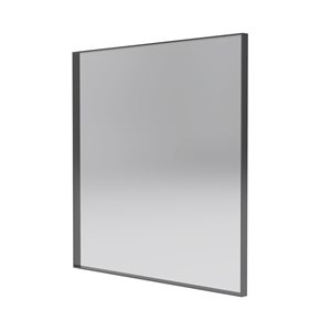 Reln 30-in Gunmetal Grey Square Bathroom Mirror