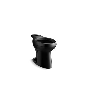KOHLER Highline Black Elongated Chair Height Residential Toilet Bowl