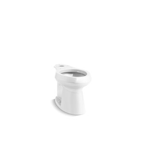 KOHLER Highline Comfort Height White Compact Elongated Chair Height Residential Toilet Bowl