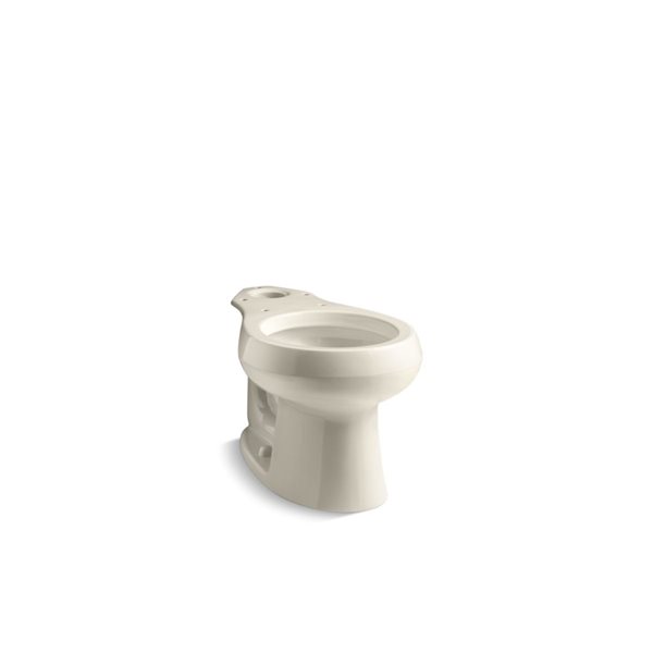 KOHLER Wellworth Almond Round Standard Height Residential Toilet Bowl ...