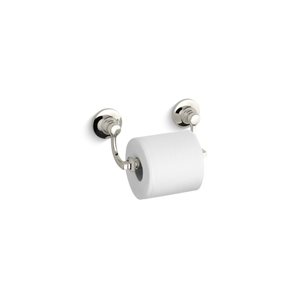 KOHLER Bancroft Polished Nickel Wall Mount Pivot Toilet Paper Holder