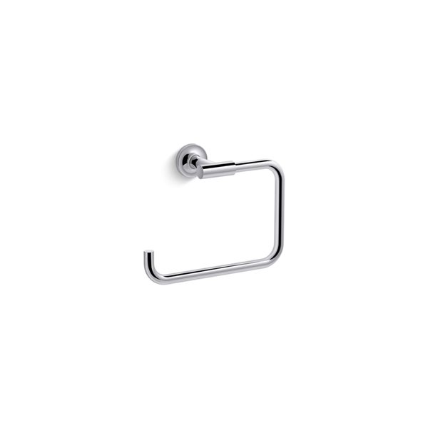 KOHLER Memoirs Stately Polished Chrome Wall Mount Towel Ring
