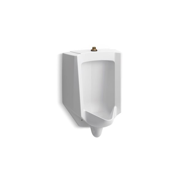 KOHLER Bardon 18-in W x 26.87-in H Wall Mounted White Watersense Labelled Urinal