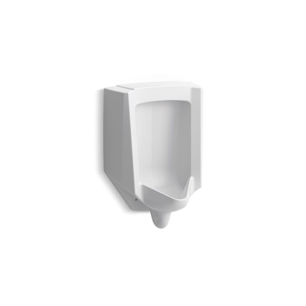 KOHLER Bardon 18-in W x 26.87-in H White Wall Mounted Watersense Labelled Urinal