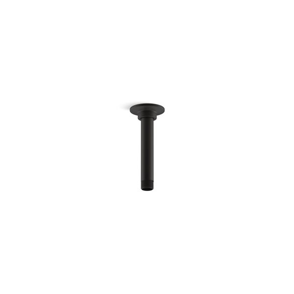 KOHLER Matte Black Shower Arm and Flange 7394BL RONA