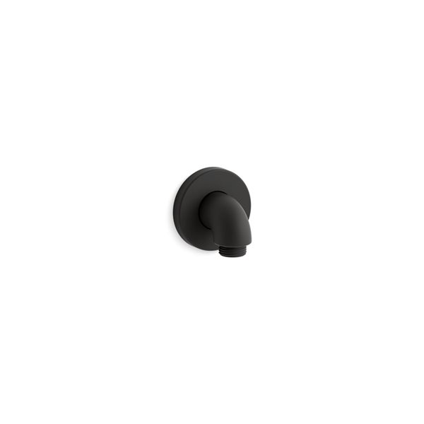 Raccord angulaire Purist Stillness par Kohler noir mat avec clapet antiretour