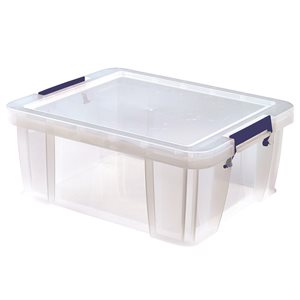 Bankers Box 24-L Clear Plastic Storage Box
