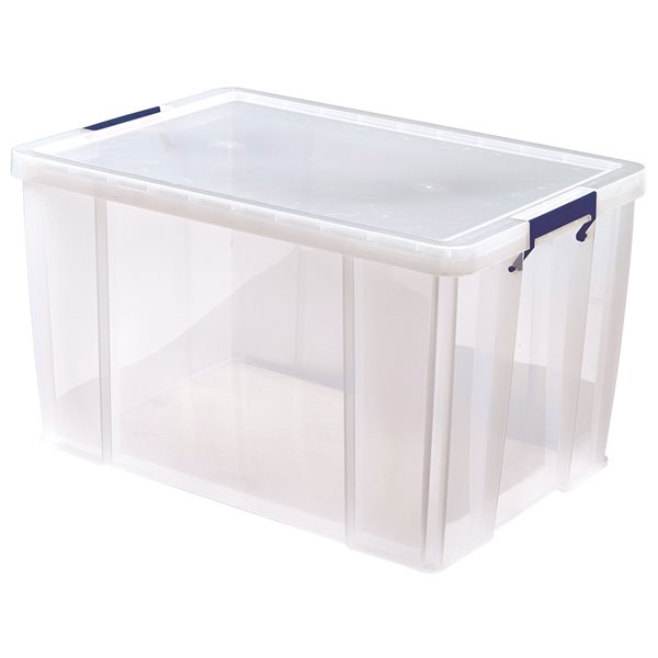 Bankers Box 85-L and 70-L Clear Plastic Storage Boxes - Set of 3