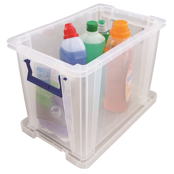 Bankers Box 10-L and 18.5-L Clear Plastic Storage Boxes - Set of 3