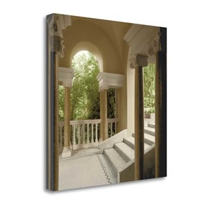 Tangletown Fine Art Frameless 20-in x 20-in "Jardin Portique No. 1" by Alan Blaustein Canvas Print