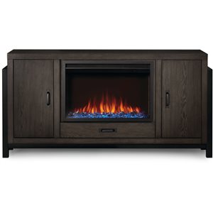 Napoleon Franklin 70-in W Dark Brown Fan-Forced Electric Fireplace