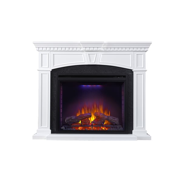 Napoleon Taylor 55-in W White Fan-Forced Electric Fireplace