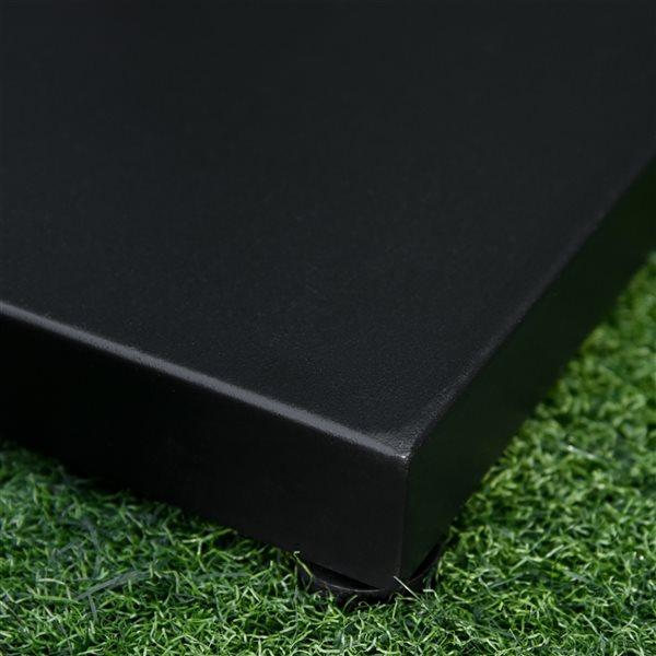 Outsunny 17.75-in Black Steel Patio Umbrella Base