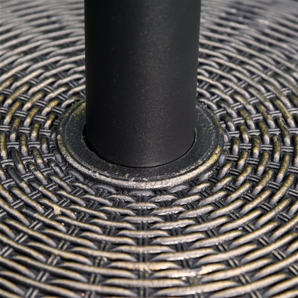 Outsunny 19-in Black Round Patio Umbrella Base